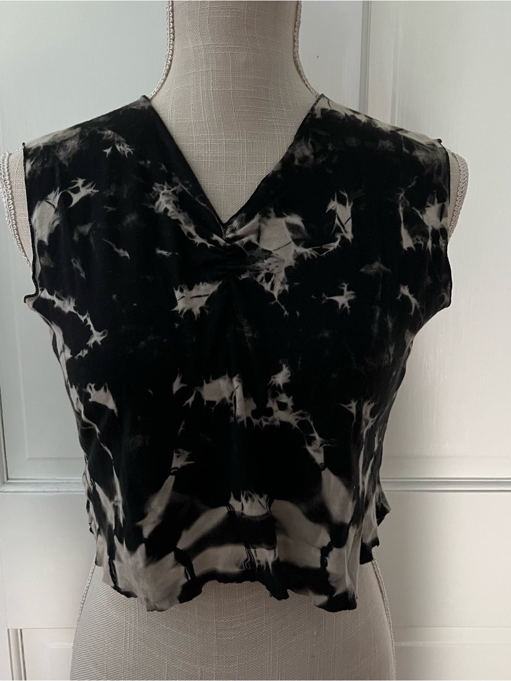 Vintage Tie-Dye Sleeveless Top